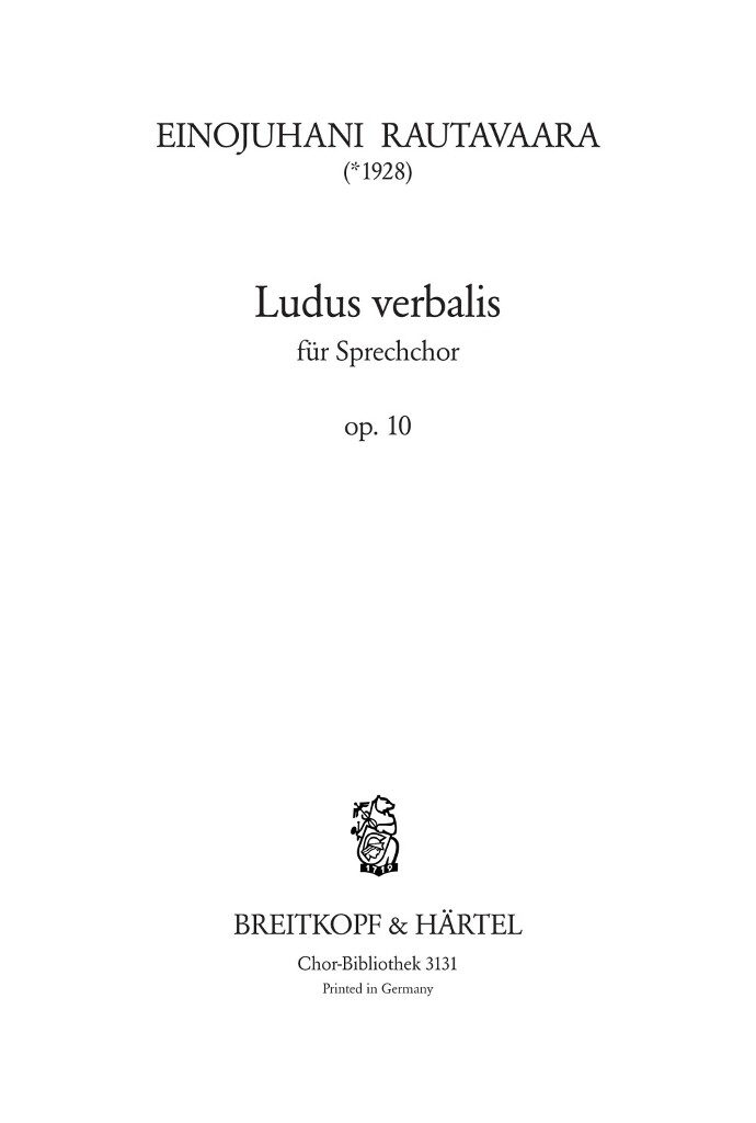 Ludus Verbalis op. 10
